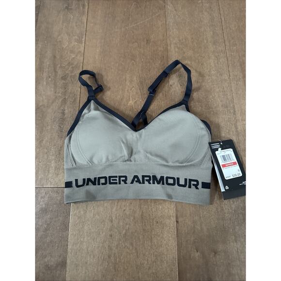 Under Armour Women's Seamless Low Long Sports Bra XSmall NWT - Picture 1 of 3